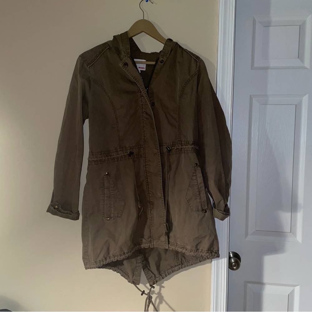 BONGO Brown Cargo Windbreaker Jacket